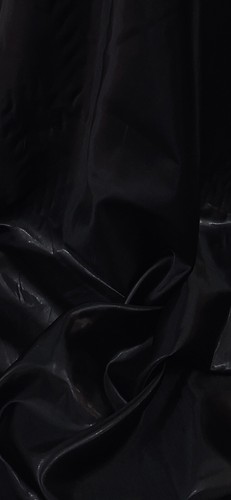 Black foil lame fabric - fabric, 58''