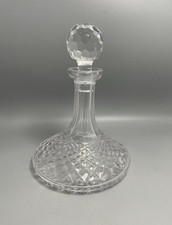 Vintage Waterford Alana Cut Crystal Glass Ships Decanter