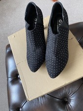 New Office Black Silver Studded Shoes 4