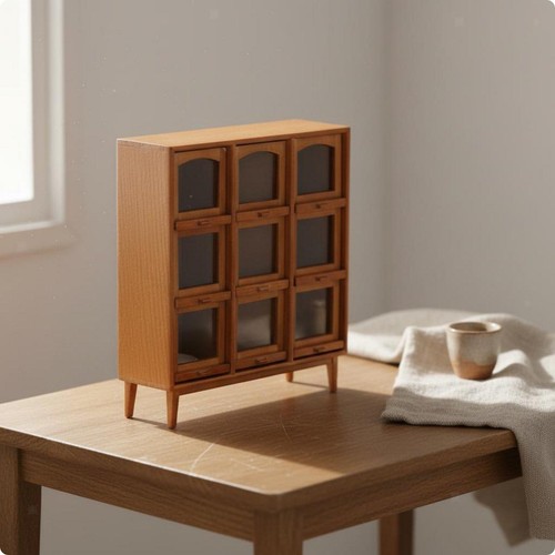 Compartment display cabinet - 9-compartment,