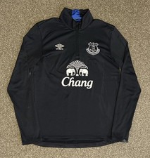 Everton FC 1/4 Zip Umbro Training Top, Medium, Good Condition