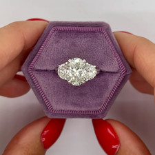 Engagement Platinum Oval Cut
