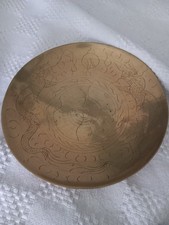 Vintage chinese brass - vintage, plate