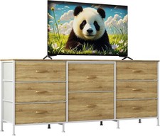 8 Drawer Fabric Dresser TV