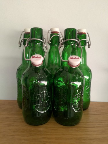 Grolsch vintage beer bottles - grolsch,