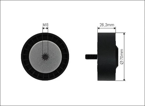 Deflection guide pulley - deflection/guide,