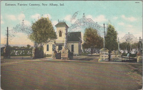 Entrance fairview cemetery new - fairview,