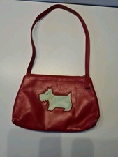 Radley Small Red Vintage Shoulder Clutch Handbag Womens