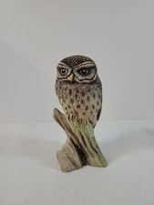 Owl Figurine Acorn Pottery