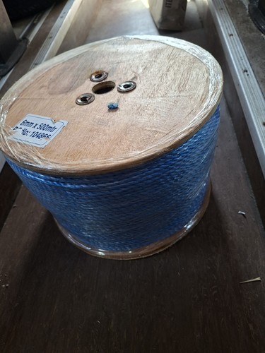 6mm blue polypropylene rope - blue,