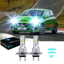 For VAUXHALL CORSA C CORSA D H7 Xenon 6000K White LED Headlight Bulbs Kit -2x UK