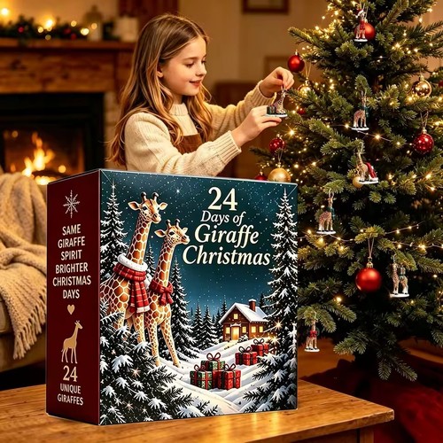 2026 giraffe theme christmas - giraffe,