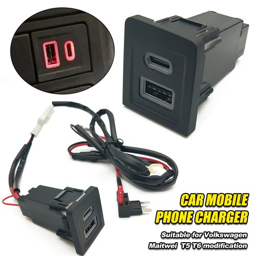 Car charger qc3 - car, type-c&usb