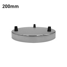 3 Point Drop Outlet Ceiling Rose Perfect for Fabric Flexible Metal Fitting Plate