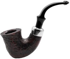 Peterson System Standard Sandblast Finish X Large Bent Calabash Briar Pipe XL315