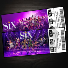Six The Musical Theatre Ticket