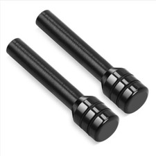 2x Black Universal Aluminum
