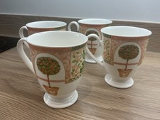 Set of 4 Fine Bone China Mugs