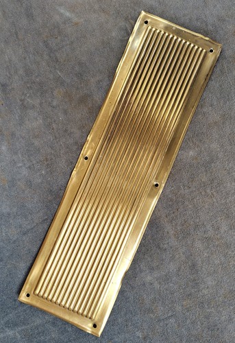 Reclaimed brass door - brass, finger