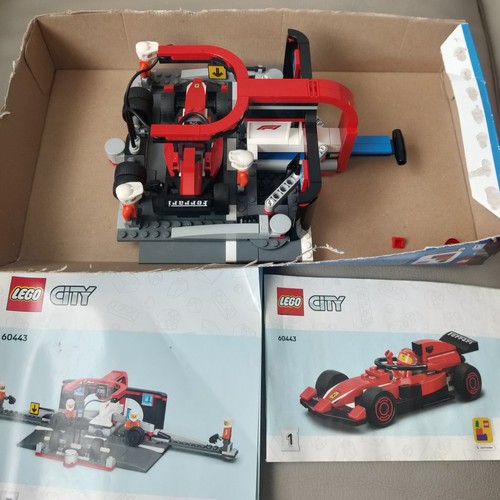Lego city pit stop - city,