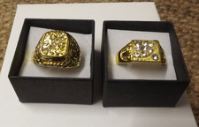 2 x Men's Cubic Zirconia Stone