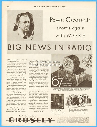 1929 crosley radio corp - 1929,