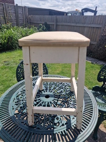 Vintage wooden kitchen - wooden, stool