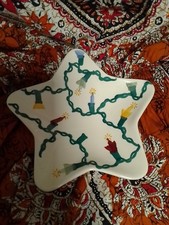 Emma Bridgewater Pottery Christmas Fluted Star Bowl  Fairy Lights