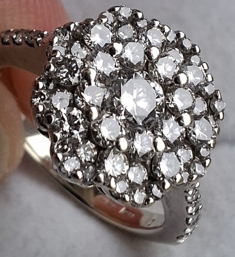 18ct gold 1ct diamond daisy - 1ct,