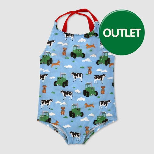 Tractor ted cloud swimming - tractor,