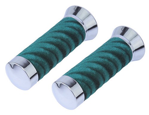 Custom bicycle grips - bicycle, green