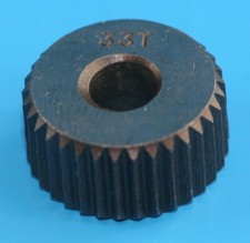 33T 3/4" x 3/8" x 1/4" Straight Knurl/Knurling Wheel (7)