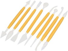 8 Piece Dual Tip Modelling Tool Set for cake decorating and clay modelling