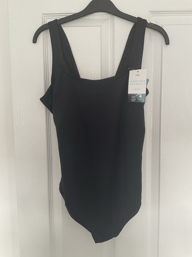 Scoop neck swimsuit black - swimsuit,