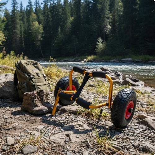 Inflatable boat cart wheel - inflatable,