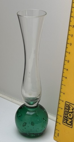 Vintage glass bud vase - a,