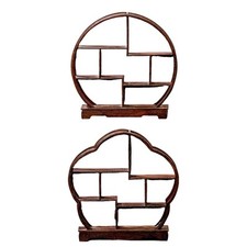 Wooden Display Stand Tea Set Storage Rack for Office Commercial Kitchen