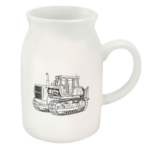 Crawler tractor ceramic milk - ceramic,