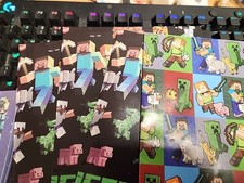 Minecraft Wrapping Papers x 4