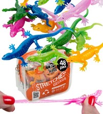 Rubber lizards toys bulk set - lizards,