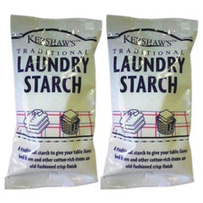 2 x Kershaw’s Traditional Laundry Starch 200g Crisp Finish Washing Linen Cotton