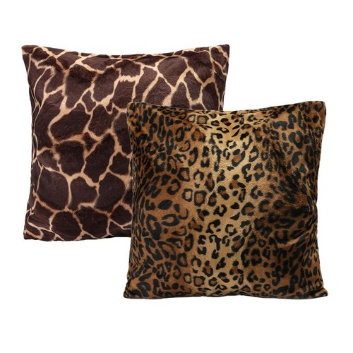 Leopard zebra print pillow - leopard,