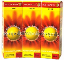 Bee Health High Protency PROPOLIS Liquid Nature Defender - 30ml x 3 Bottles