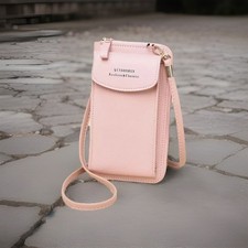 UK Luxury Womens Mobile Phone PU Leather Crossbody Purse Wallet Shoulder Pouch