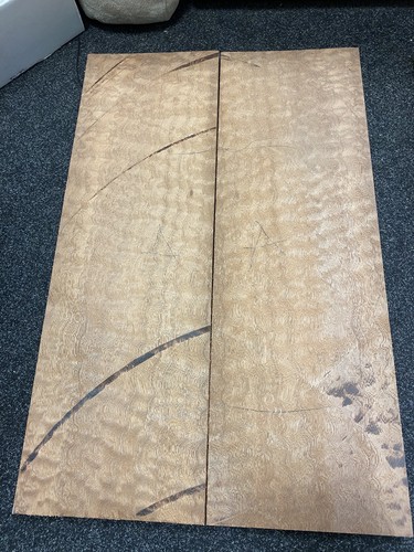 Figured piece mahogany book - 2,