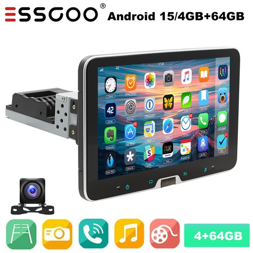 Single 1 din car stereo - 10.1'',