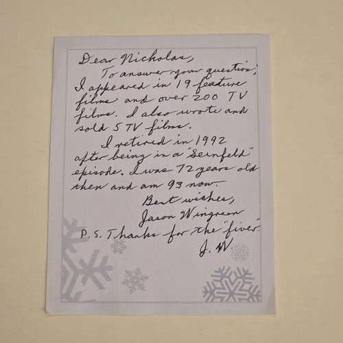 Jason wingreen handwritten - jason,
