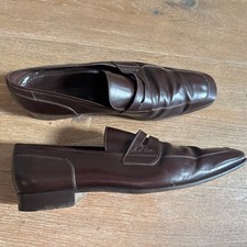 Louis Vuitton Brown Leather Loafers Shoes Mens UK 8.5/42.5 