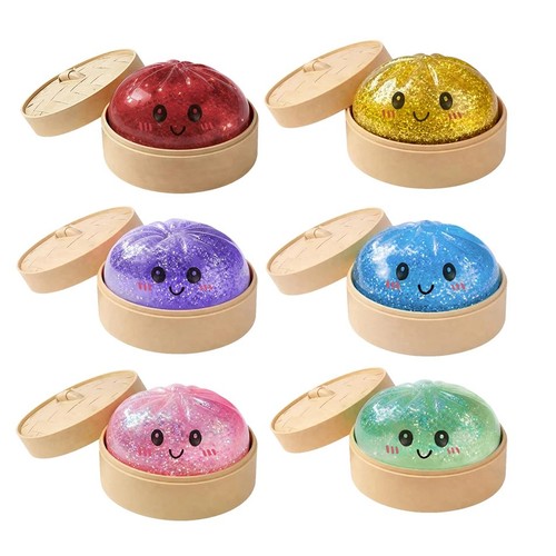 Glitter dumpling squishy - glitter,