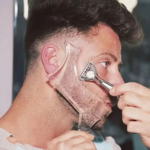 Beard styling shaping template - beard,